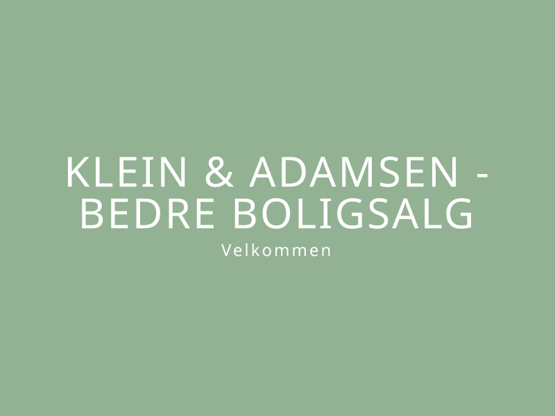 Ejendomsmæglerfirmaet Klein & Adamsen ApS logo